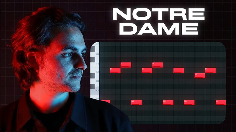 Notre Dame style melodic house track being built in FL Studio