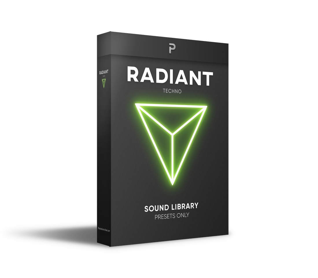 Radiant Industrial Techno and Peak Time Techno producer pack with samples and Serum presets